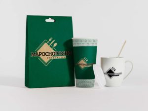 MAPOCHOPOCHO COFFE BAG AND TWO CUPS